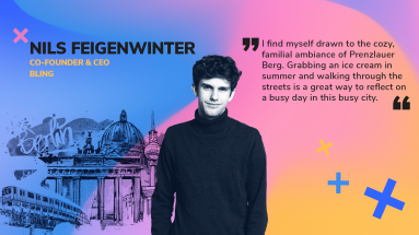 Nils Feigenwinter, CEO of Bling, is quotes saying that he loves the cozy, familiale ambiance of Prenzlauer Berg.